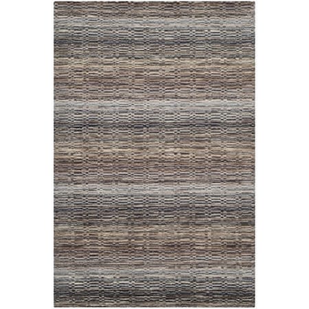 Safavieh 4 ft. x 6 ft. Small Rectangle- Contemporary Himalaya Beige And Multi Hand Loomed Rug HIM704A-4